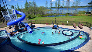 12018 chervil ct, orlando, fl 32837. Pool with Lazy River and Waterslide at The Great Escape